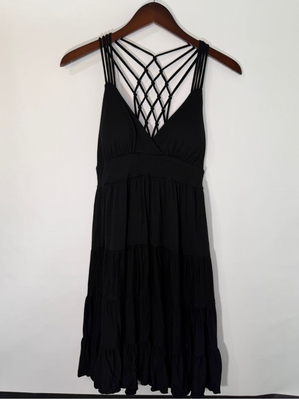 My Michelle Y2K 90’s Black Strappy Mini Dress Size L